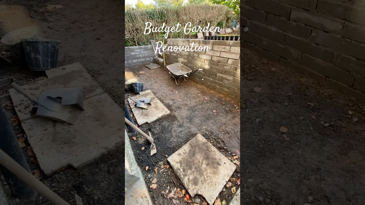 UK BUDGET GARDEN RENOVATION #diy #landscaping #budget
