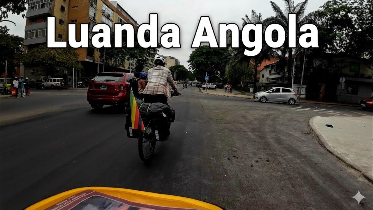 Cycling out of Luanda! 🇦🇴 The long road to the DRC begins. 