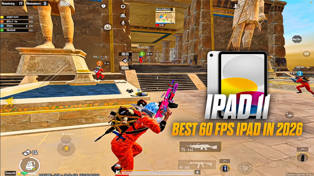iPad 11 A16 BGMI Graphics Test (SMOOTH+EXTREME)🔥| PUBG Mobile Gaming 2026 | Best 60Fps iPad in 2026