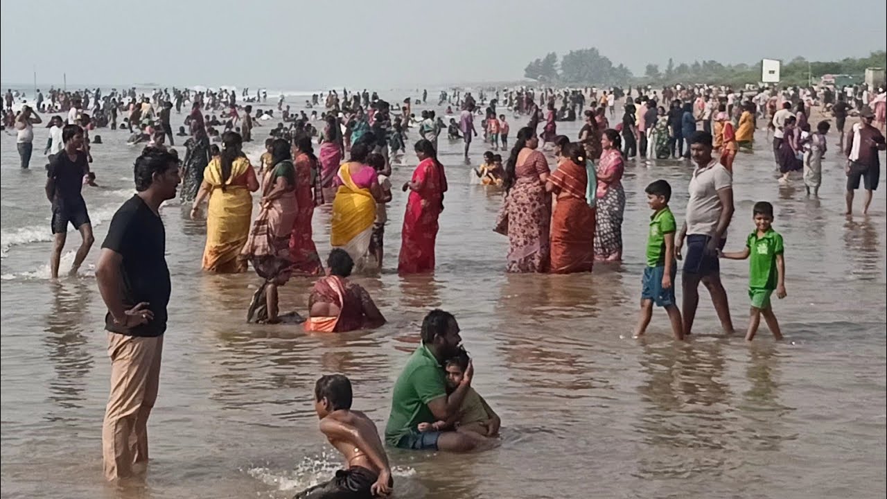 Bapatla Suryalanka Beach ( బాపట్ల సూర్యలంక సముద్ర తీరంలో స్నానాల సందడి )by jmcreationsbapatla