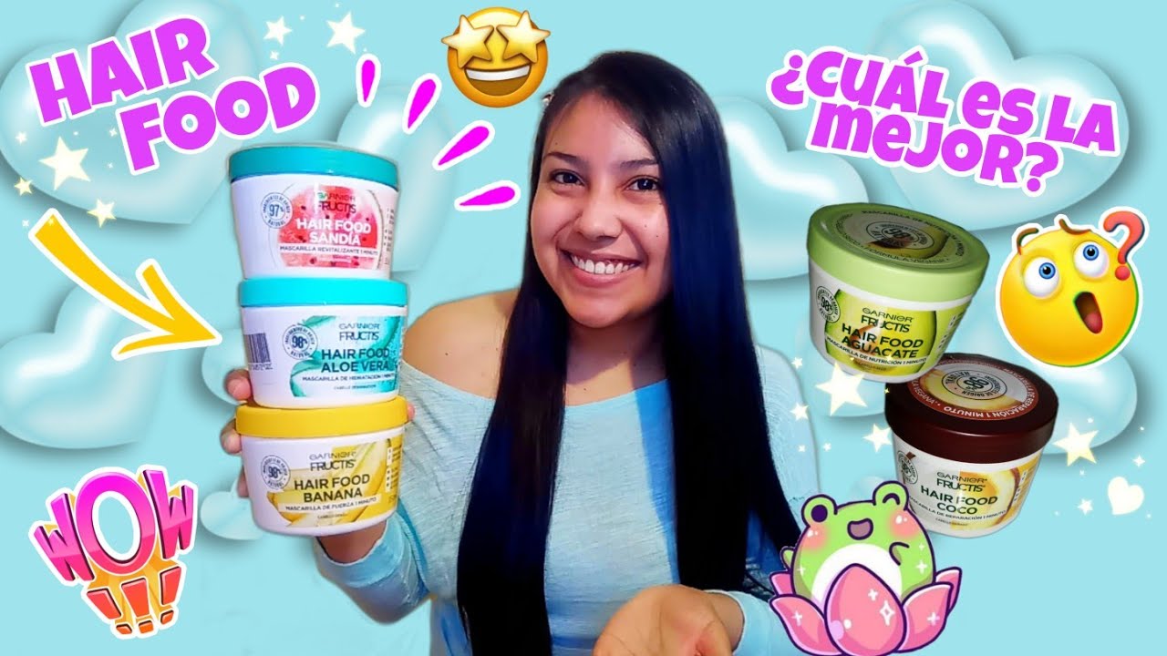 RESEÑA de todas las HAIR FOOD de GARNIER 😱 ¿Cuál es la mejor? 🤔 /Nohely Monchi