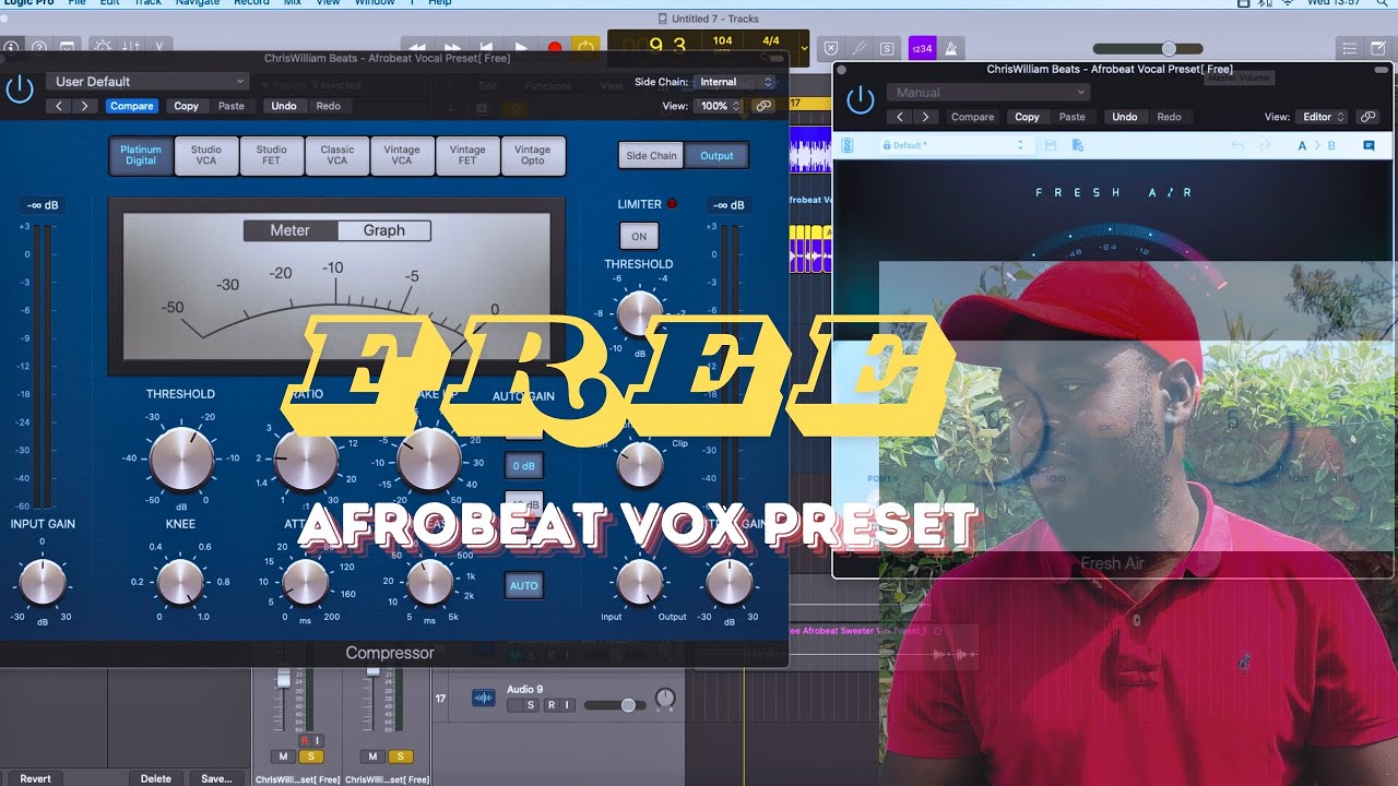 FREE DOWNLOAD AFROBEAT VOCAL PRESET | HOW TO MIX AFROBEAT SONG | MIXING VOCALS | LOGIC PRO TUTORIAL