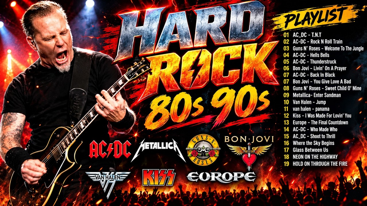 TOP 100 HARD ROCK 70s 80s 90s | Legendary Heavy Metal & Rock