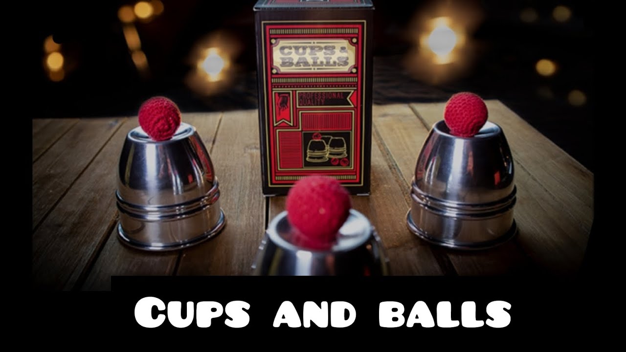 شعبده بازی آموزش توپ و لیوان    cups and balls🏐♣