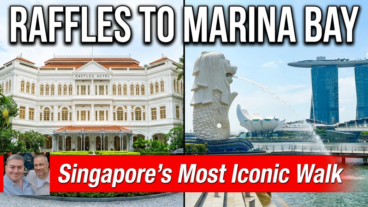 Z hotelu Raffles do Marina Bay: najlepsza trasa w Singapurze