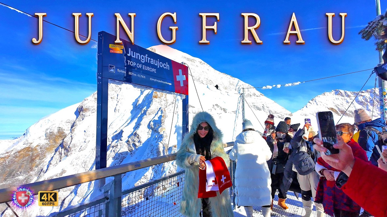 JUNGFRAU SWITZERLAND ✨ 3454 m Panorama takes breath away! High snowy mountain full Walking tour 4K