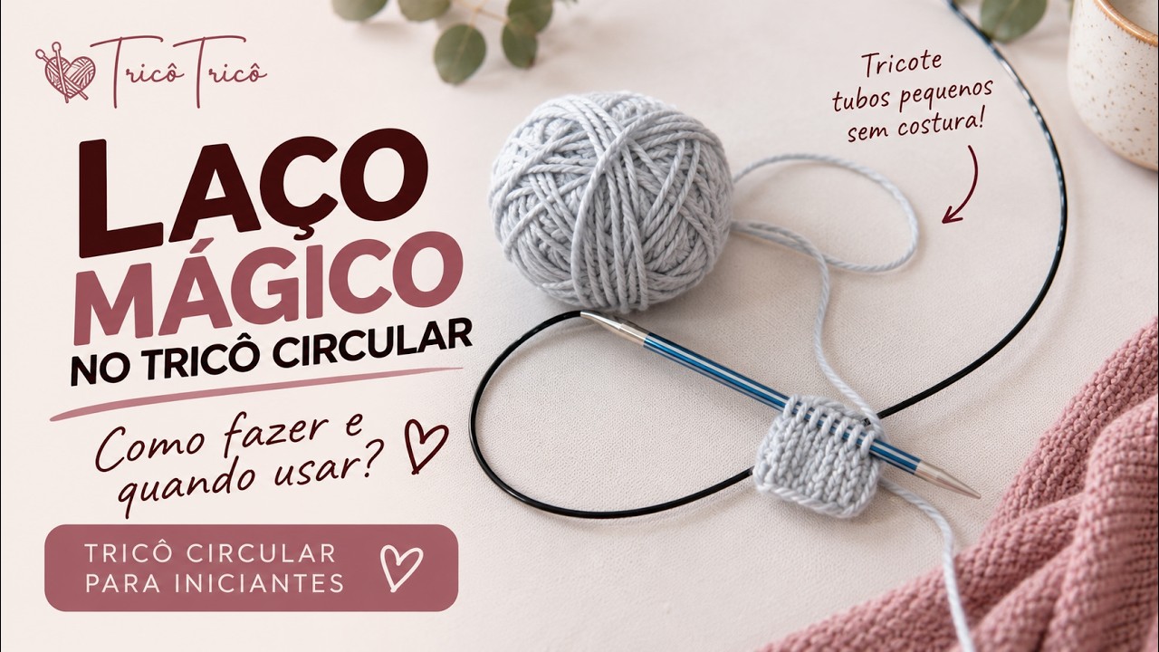 Aprenda a fazer o laço mágico | Técnicas de Tricô
