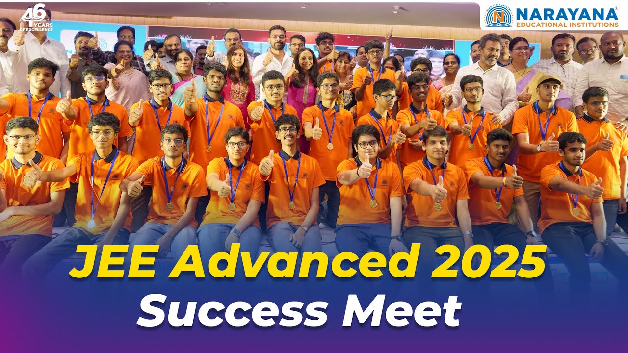 Narayana’s JEE Advanced 2025 Champions | Sucsess Meet Highlights