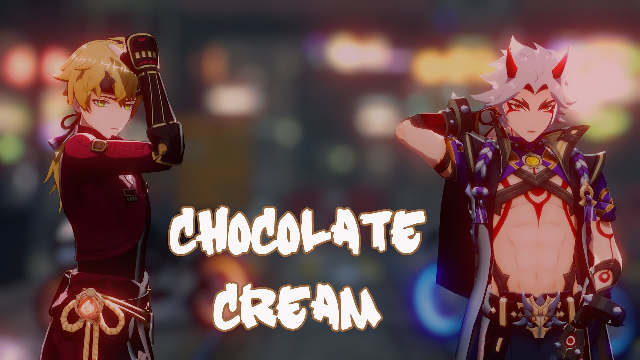 【原神MMD】레이샤 LAYSHA - Chocolate Cream【Itto/Thoma/4K/60】