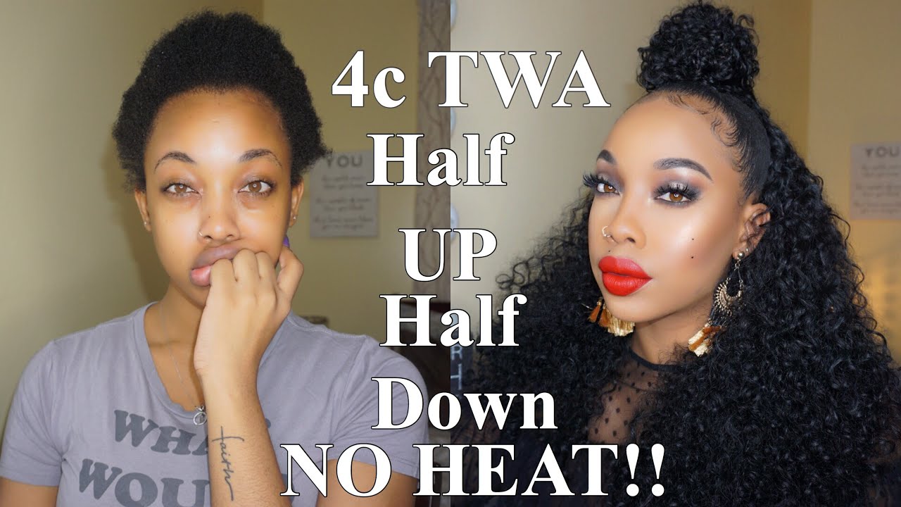 HOW TO| HALF UP HALF DOWN ON SHORT 4c TWA ft Outre Dominican Curly