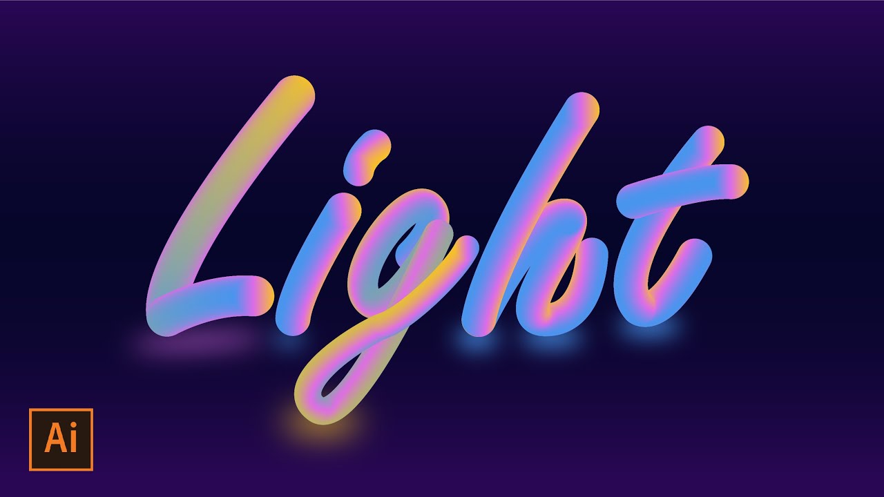 #60 Tutorial Illustrator | Cara Mudah Membuat TEXT 3D Gradient di Adobe Illustrator 2021