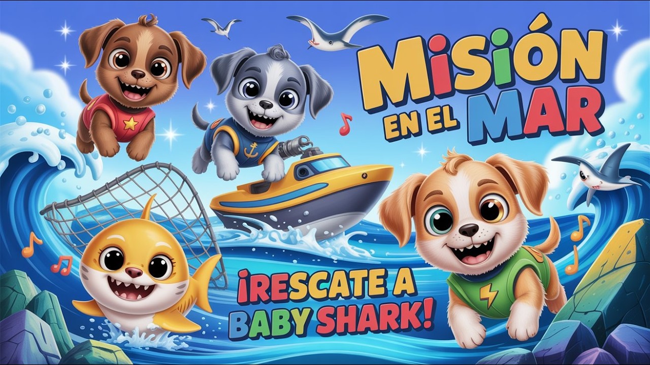 Patrulla Canina al Rescate: 🐾 La Gran Aventura Submarina de Baby Shark para Niños