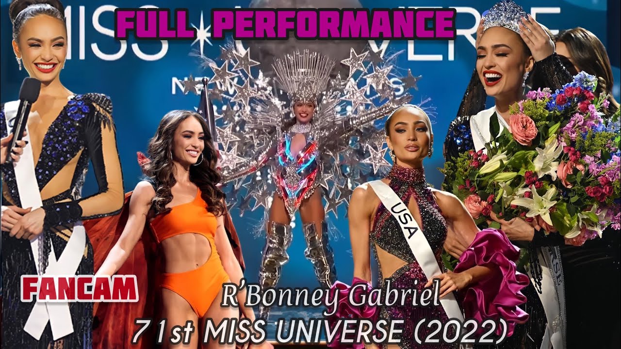 FULL PERFORMANCE of  R’Bonney Gabriel -71st Miss Universe(2022) of the USA -FANCAM