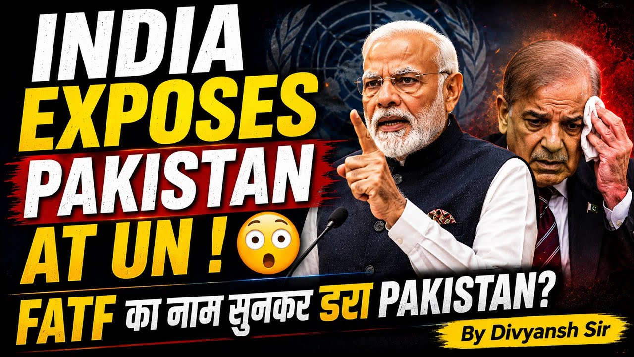 India Exposes Pakistan at UN ! 😳 | FATF का नाम सुनकर डरा Pakistan? | FATF Explained - Divyansh Sir 🚨