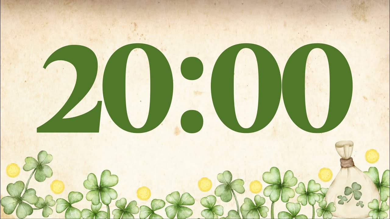 20 Minute Fun Saint Patrick’s Day Timer (Glockenspiel Tones at End)