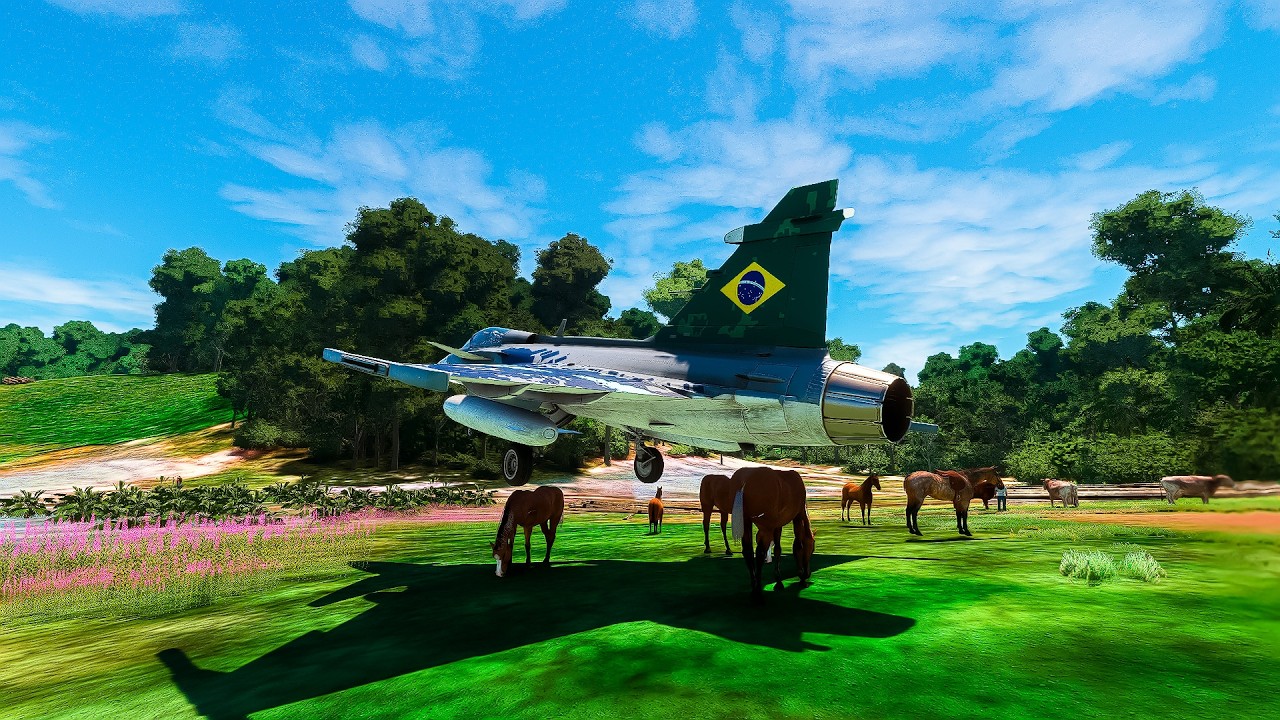 Voo mais normal de um Gripen da Força Aérea Brasileira
