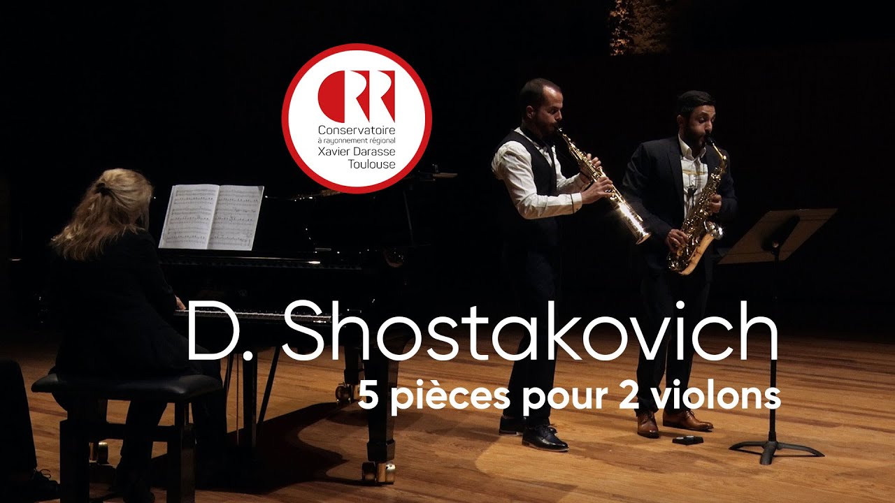 D. SHOSTAKOVICH | 5 Pièces pour 2 violons - Antonio García Jorge, Thomas Barthelemy, Marie Condamin