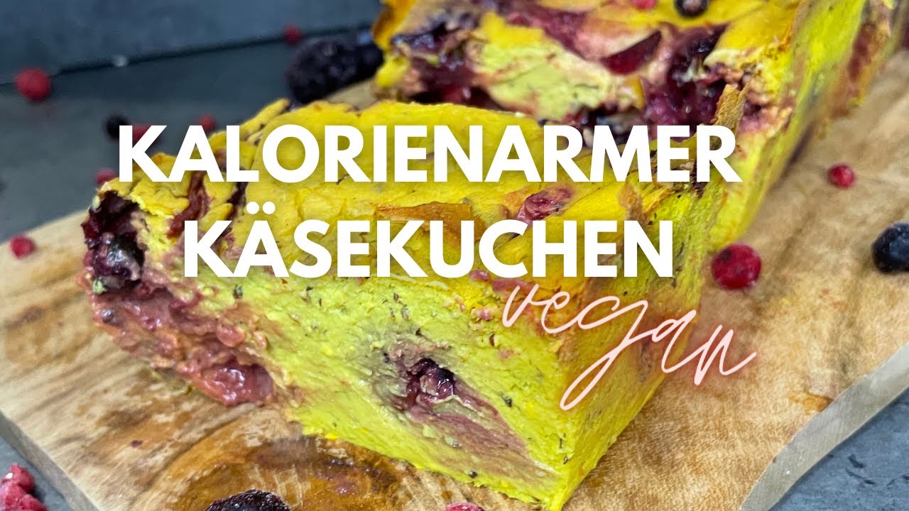 Kalorienarmer Käsekuchen - schnell & vegan!
