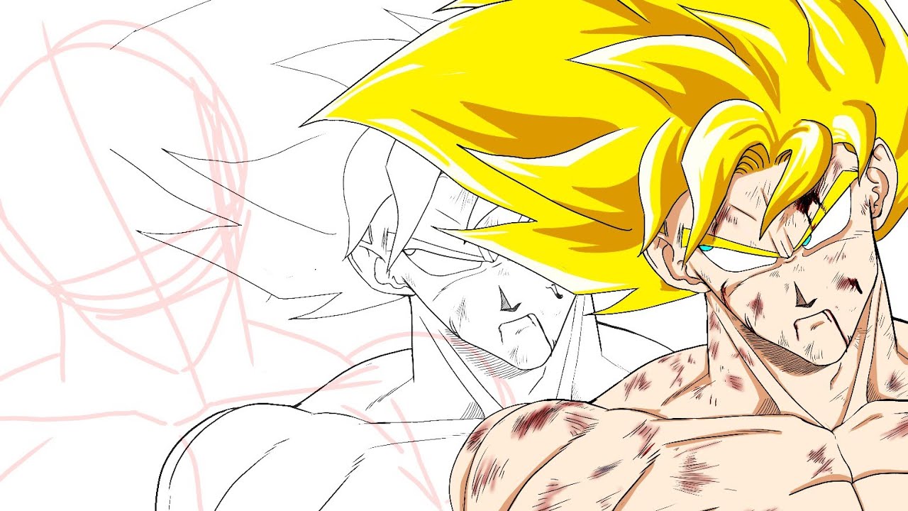 Time-lapse Goku ssj namek 