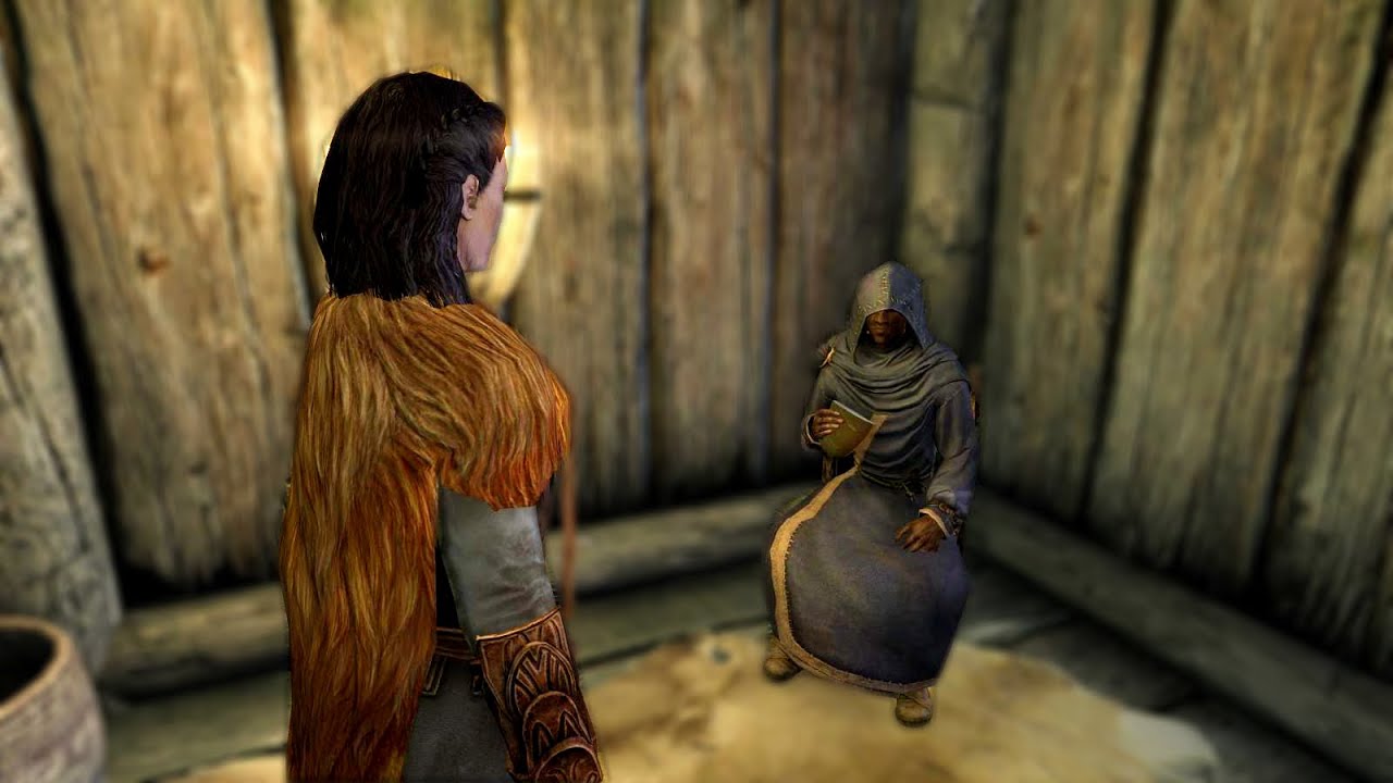 Jarl Of Morthal Confronts Falion - Accidently Cut Scene In Skyrim