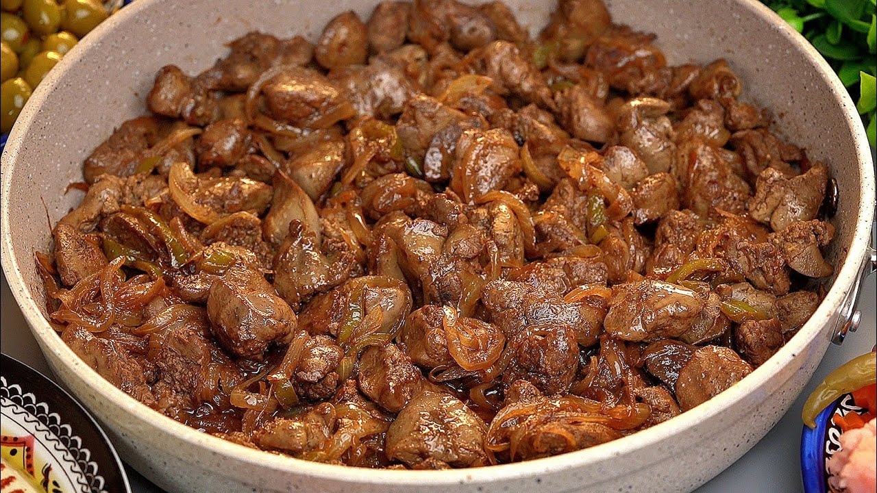 قلاية كبدة وسلطة غزاوية وحمص 🥣🥙 أكلة النواشف اللي اسبوعيا لازم اعملها وكيف اخلي الكبدة بدون زنخة