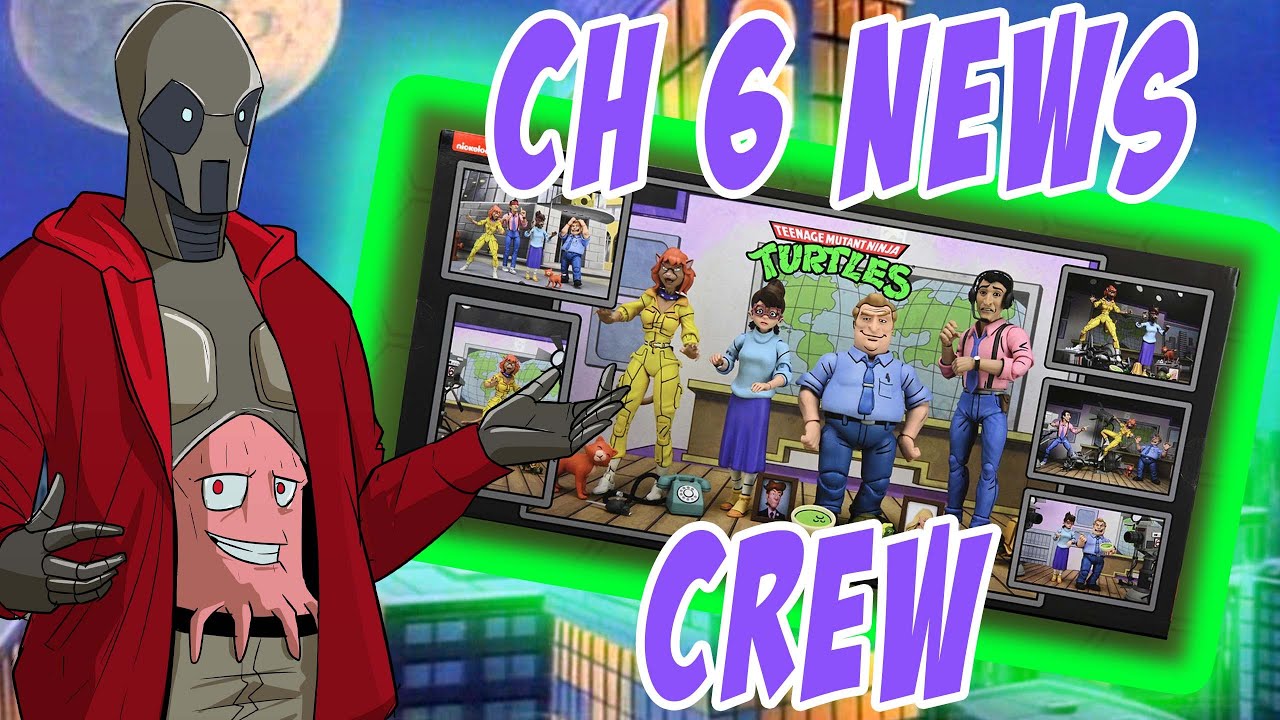 NECA TMNT Channel 6 News Crew