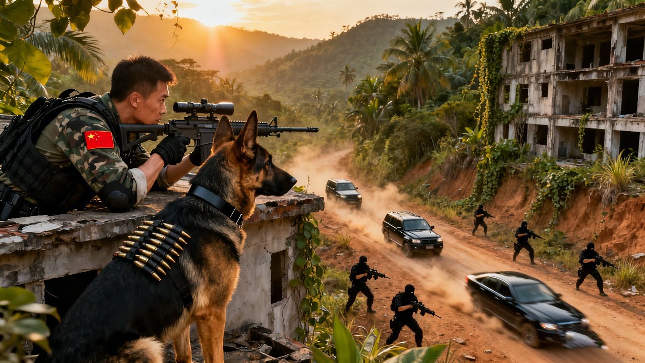軍犬被抓，戰神徹底殺瘋！一人一犬血洗敵巢#movie #香港 #film #電影#中国电视剧  #chinesedrama #杨烁#神犬#警犬