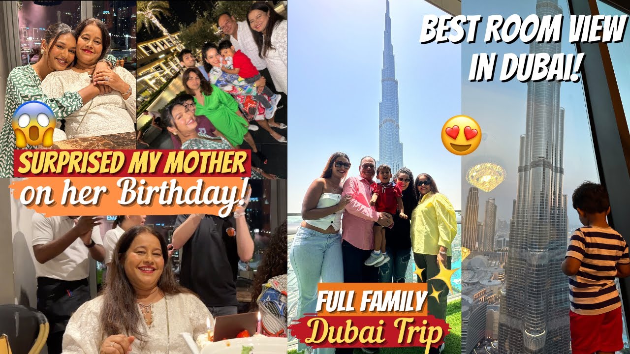 BEST Surprise for Mom's Birthday to DUBAI! Luxury Stay with the BEST VIEW! #TravelWSar