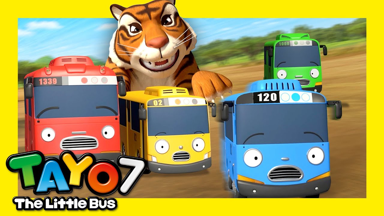 [55分] 🚌タヨ 第7 シーズン 16-20話 l トラがついてくる！にげてー！🐯💨 l ちびっこバス タヨ