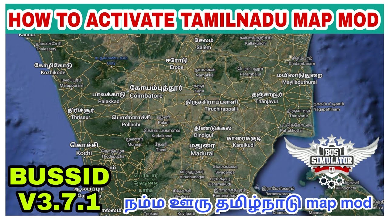 How to activate tamilnadu map mod for bussid v3.7.1 # bussid v3.7.1 tamilnadu map mod download