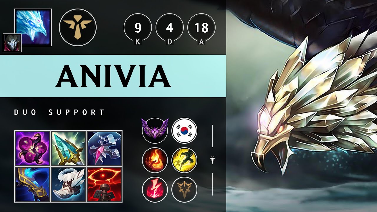 Anivia Support vs Thresh: Godlike - KR Master Patch 14.22