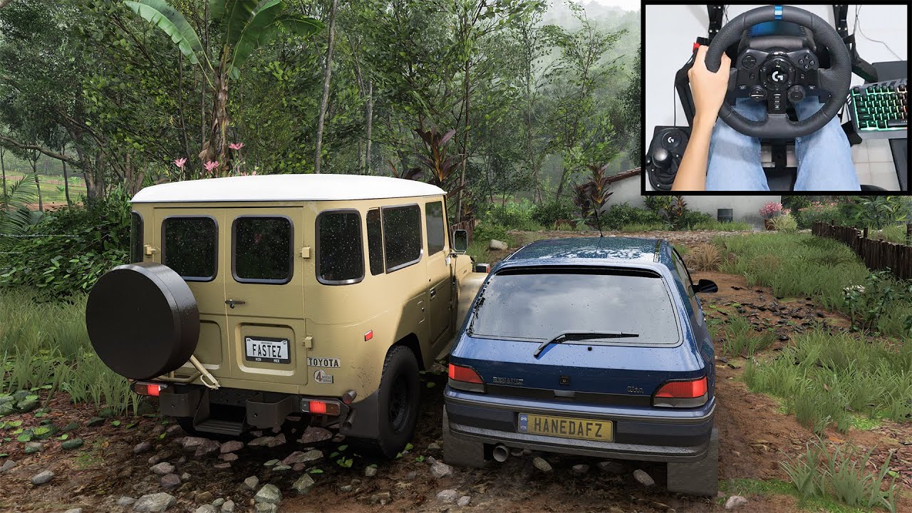 Renault Clio Williams & Land Cruiser Hardtop - Forza Horizon 5 | Logitech g923 + shifter gameplay