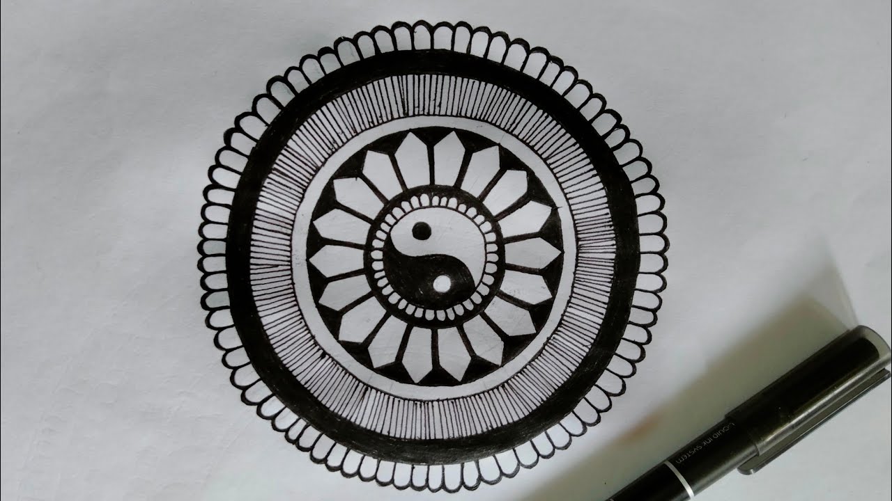 ✨🌸 Mandala Art for Beginners| Easy & Beautiful Mandala Design ✨ #yt #viral #trending #diy #art 