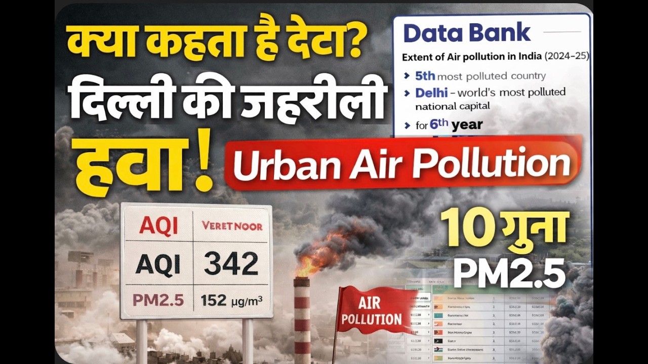Urban Air Pollution | Environment | Vision IAS | Current Affairs | November 2025