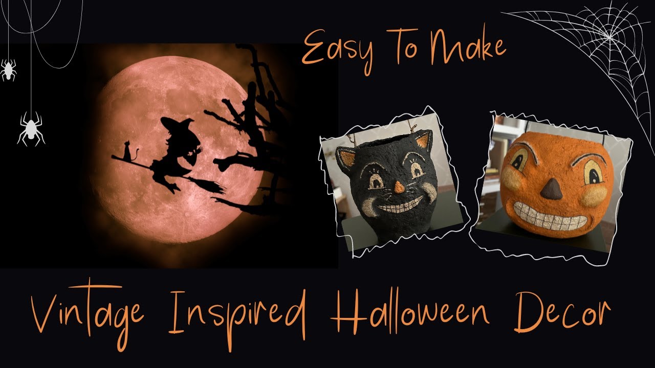 Easy To Make Vintage Looking Halloween Decor🎃