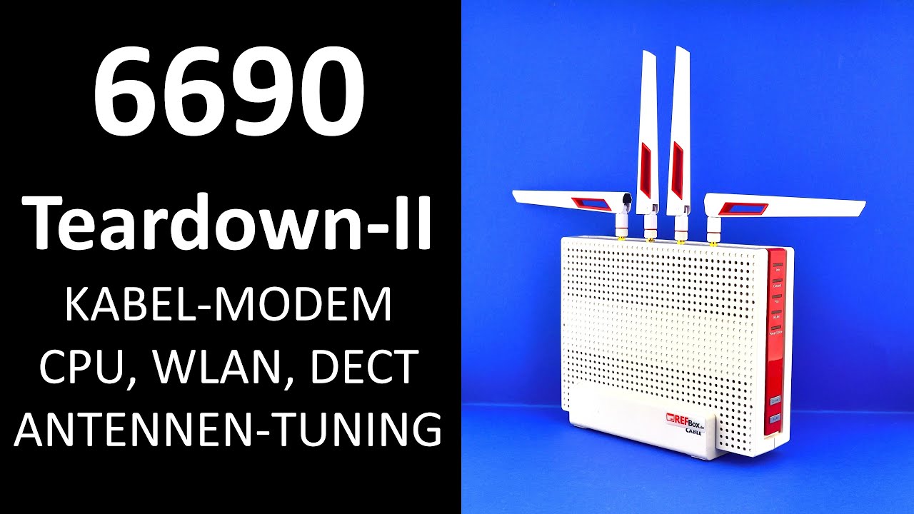 FRITZ!Box 6690 Teardown: CPU, MODEM, WLAN, DECT,  Antennen