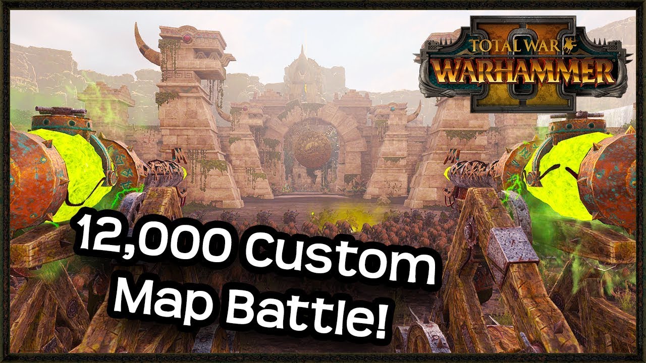Massive 12,000 Skaven  Attack - Custom Map Battle - Total War: Warhammer 2 Mod Gamaplay