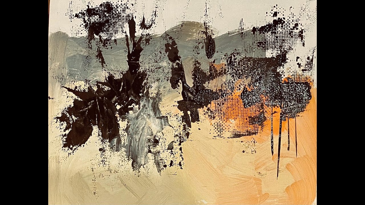 Abstract Acrylic Painting Techniques for Beginners