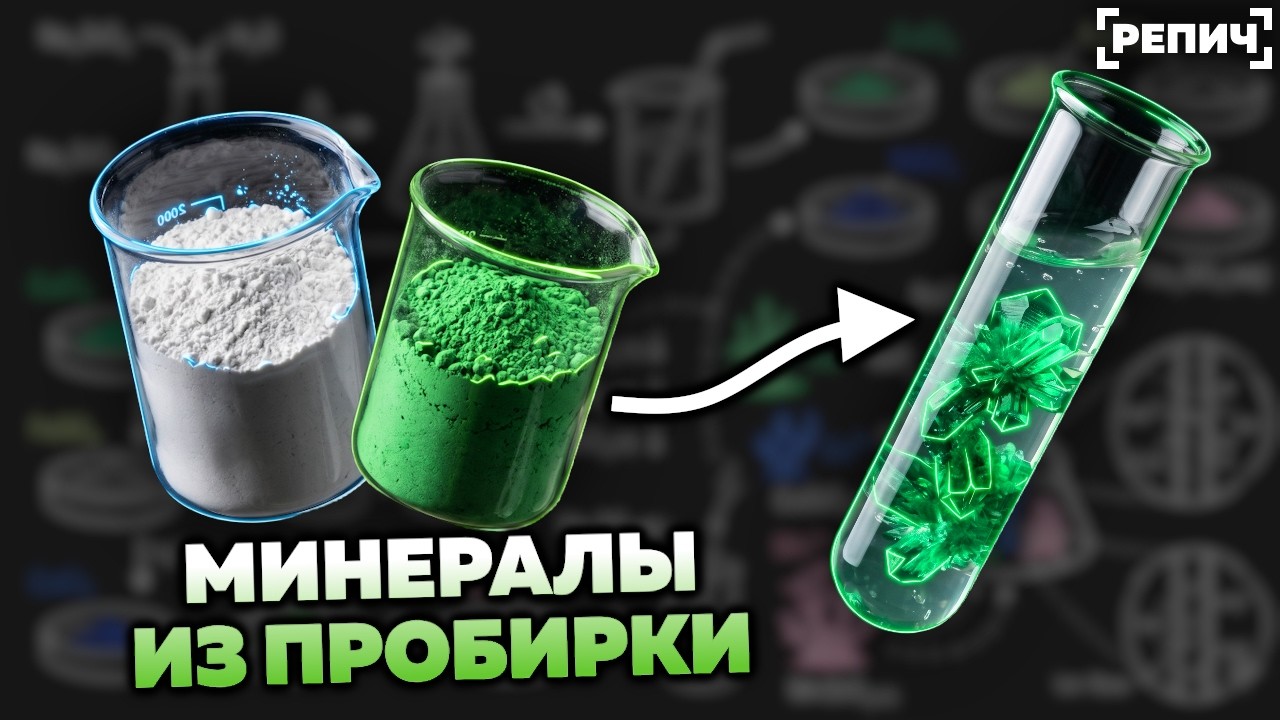 Вырастил ДРАГОЦЕННЫЕ камни в ПРОБИРКЕ 🧪