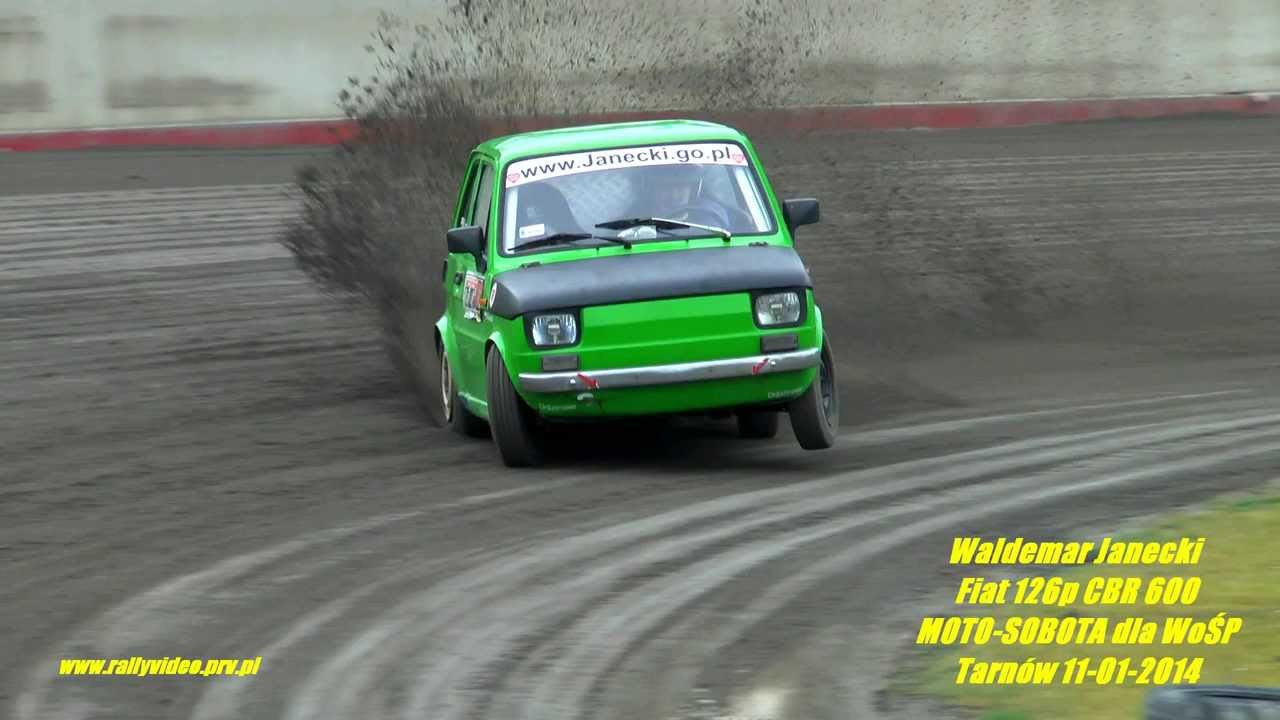 Waldemar Janecki - Fiat 126p CBR 600 honda swap - MOTO-SOBOTA dla WoŚP - Tarnów 11-01-2014
