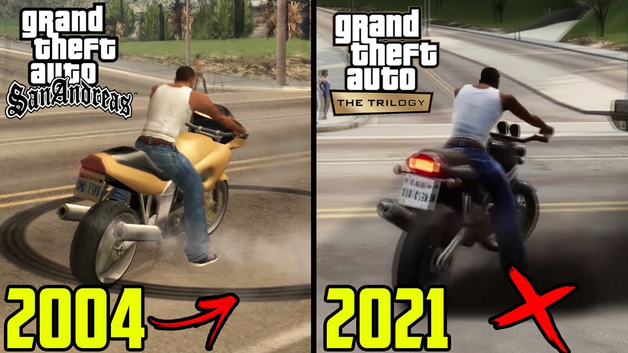 GTA SAN ANDREAS DE 2004 É MAIS DETALHADO QUE GTA TRILOGY DE 2021!