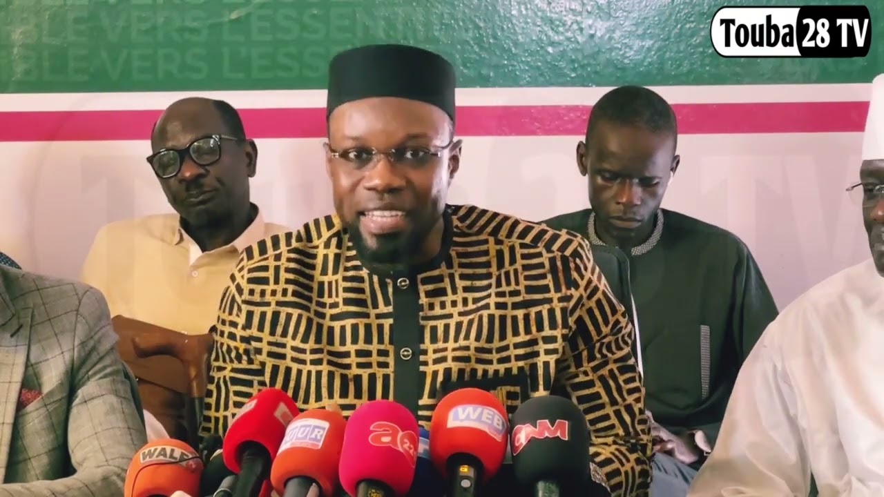 Discours du pr&eacute;sident Ousmane Sonko - conference de presse Yewwi Askan Wi...
