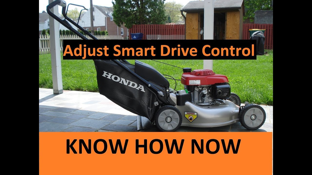 Как отрегулировать кабель Smart Drive газонокосилки Honda