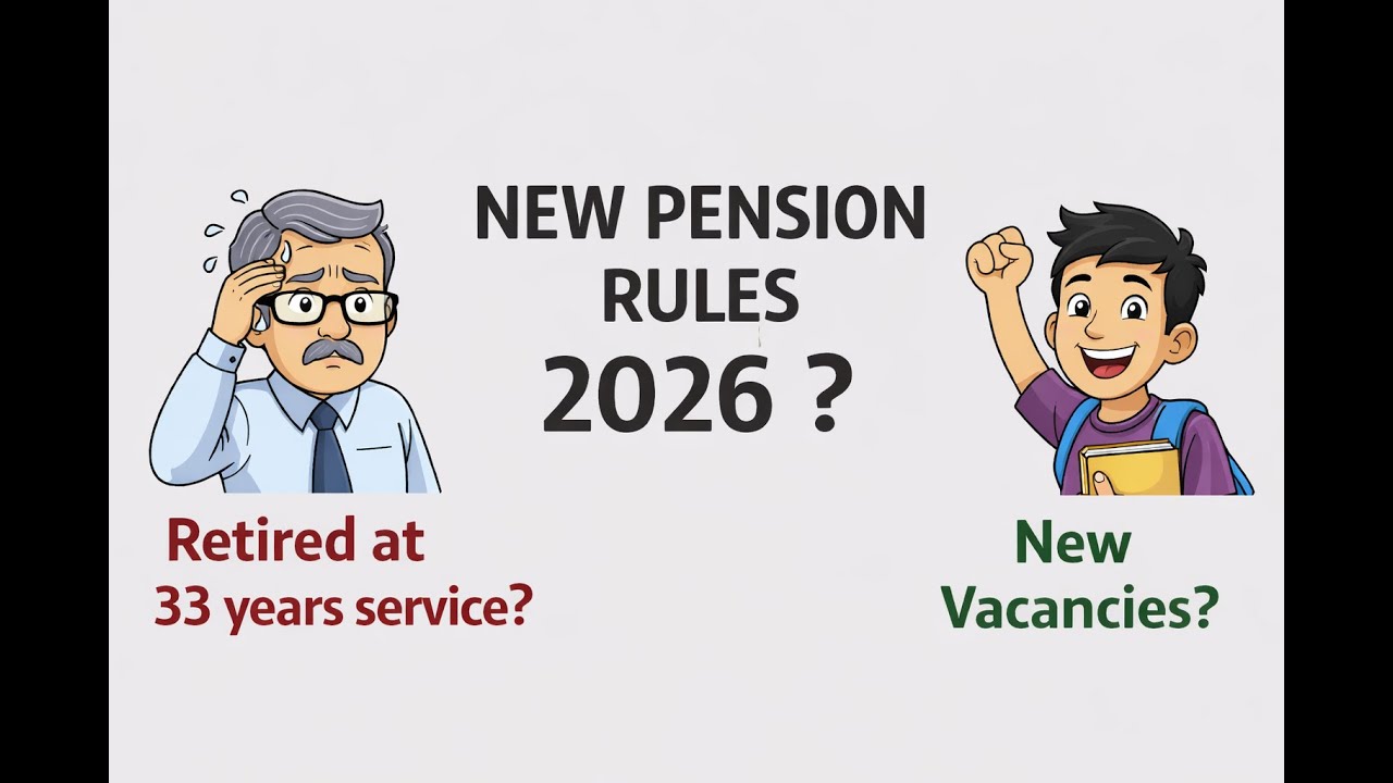 33 Years Service = Forced Retirement? | New Proposed Pension Rules 2026 Explained | Govt Jobs Impact