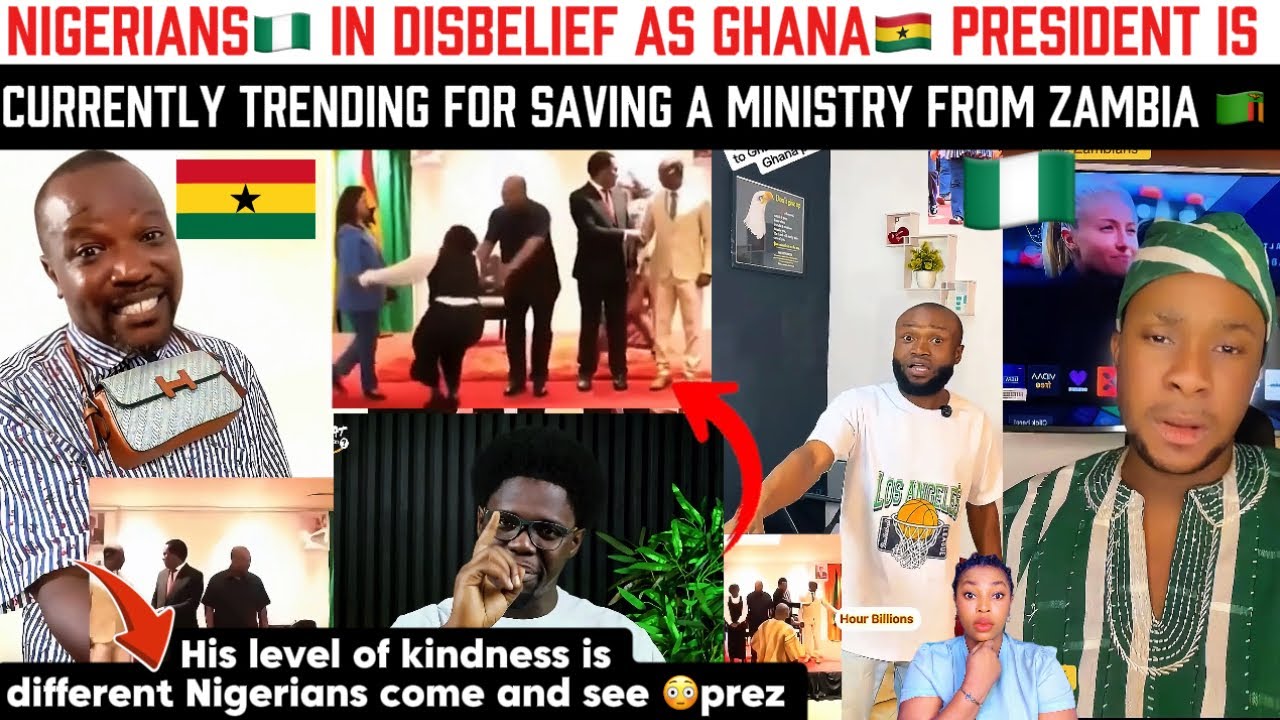 🔥 Nigerians 🇳🇬Ni Disbelief As Ghana President Is Currently Trending For Saving A Military From 🇿🇲 