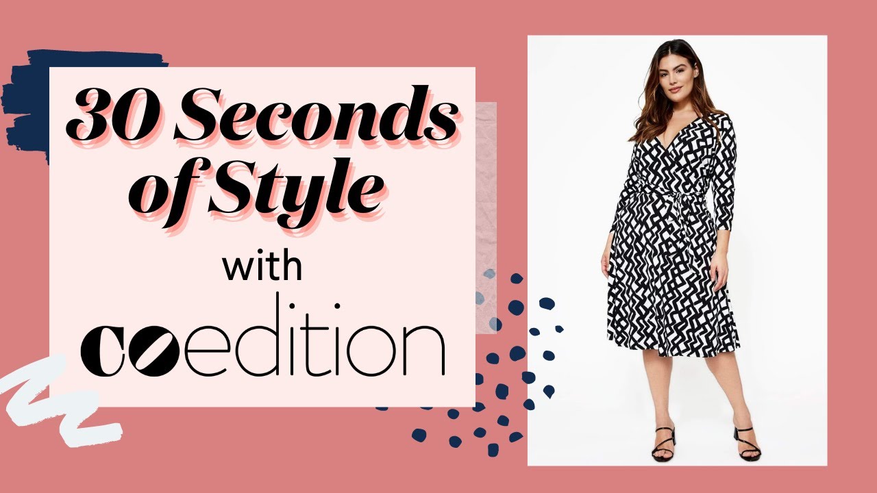 30 Seconds of Style - Perfect Wrap Dress in Zig Zag l CoEdition (Plus Size Fashion)
