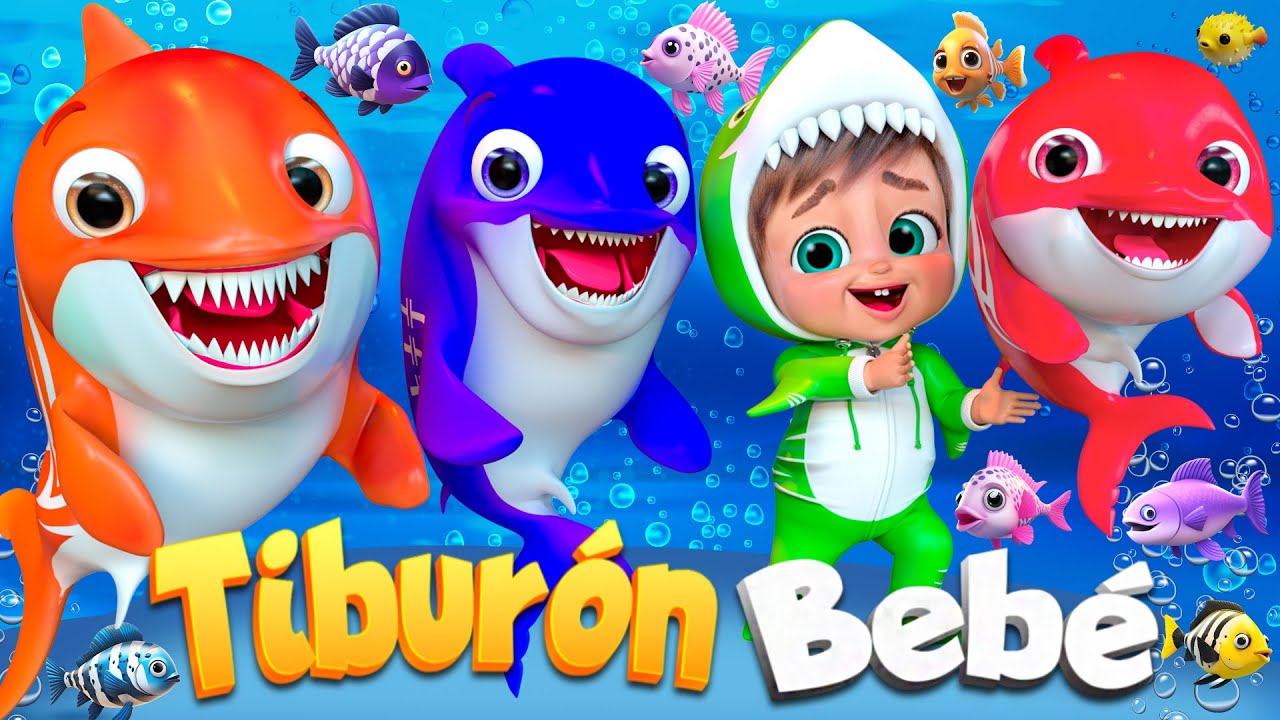 Bebé Tiburón en el Mar Azul | canciones infantiles y rimas infantiles  @SuperLucaEspanol