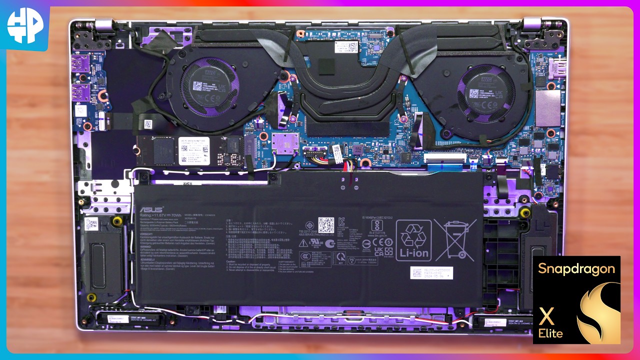 ASUS Vivobook S15 Teardown: Snapdragon X Elite 2024