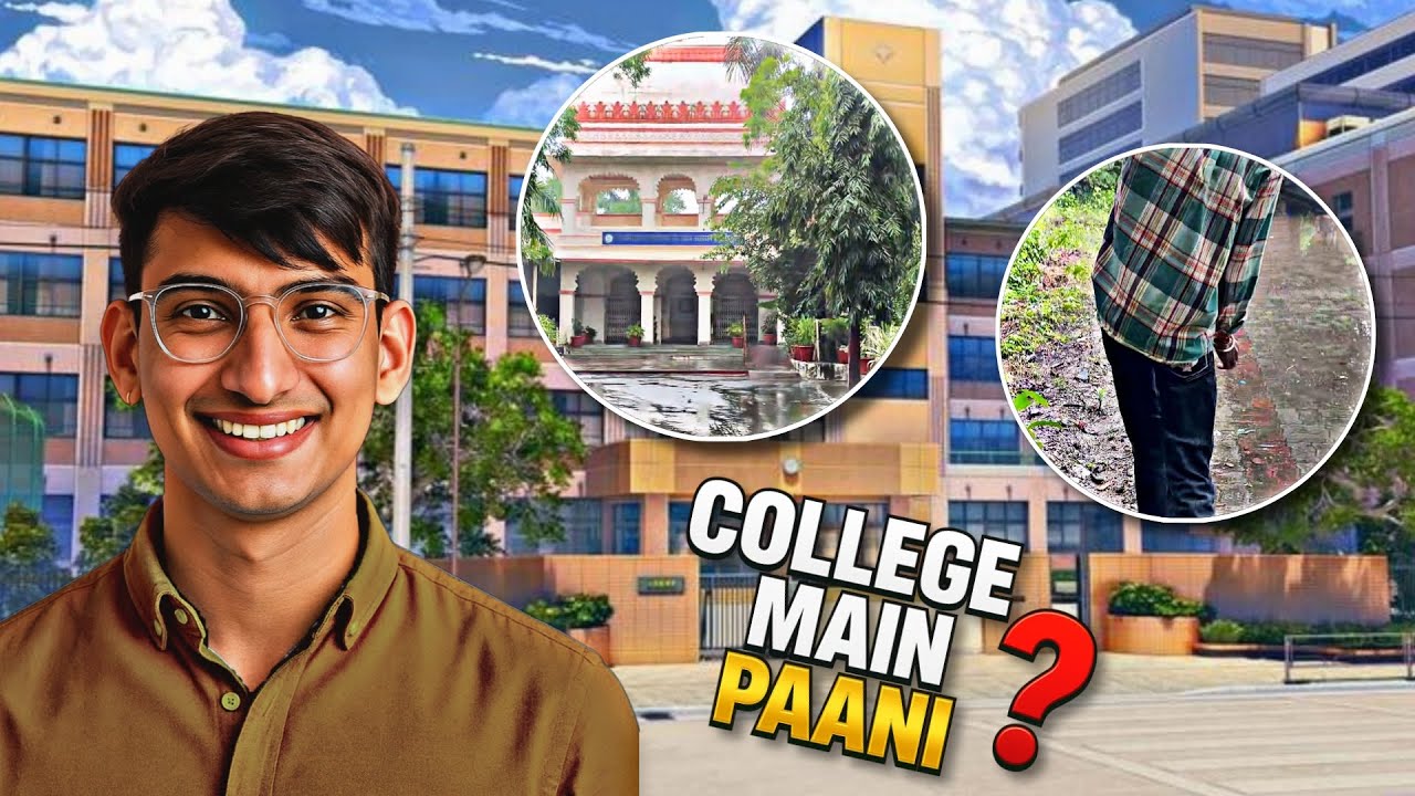 College Mein Pani Bhr Gya ? 😱 | MLSU Udaipur | College tour Vlog