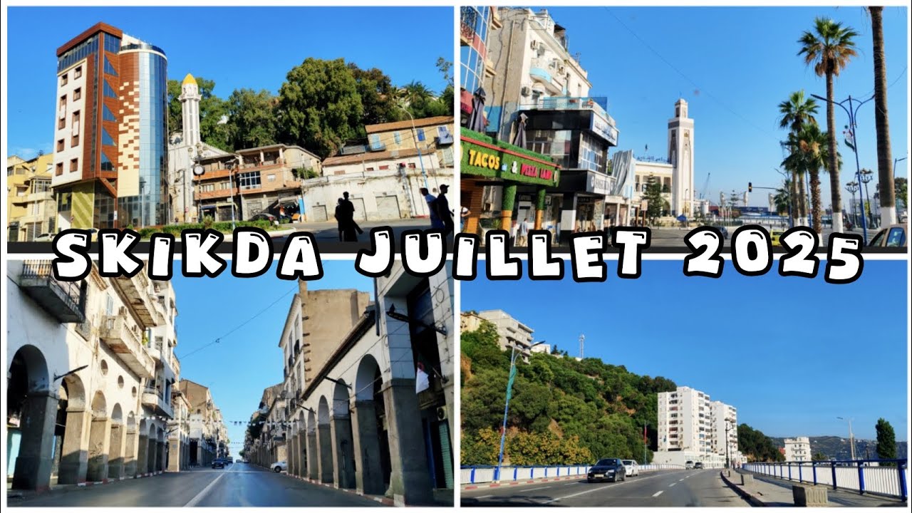 balade dans les rues de Skikda ex-philippeville Faubourg la résidence l'église